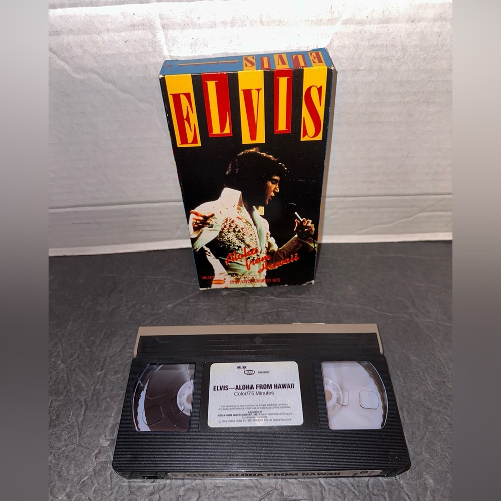 Elvis Aloha from Hawaii VHS/VCR Tape The King Video Cassette Tape